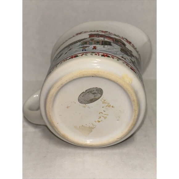 RUSS BERRIE AND CO VTG Creamer And Sugar Bowl w/ Lid “A Christmas Remembered” - Picture 16 of 16